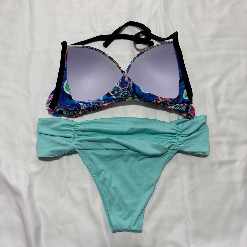 Colorful Patterned Bikini Set - Picture 3 of 3
